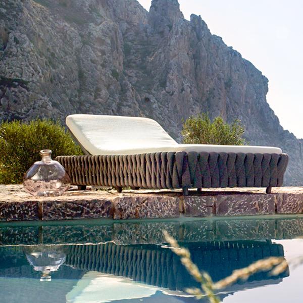 Outdoor Braided Rope Sun Lounger - Zento