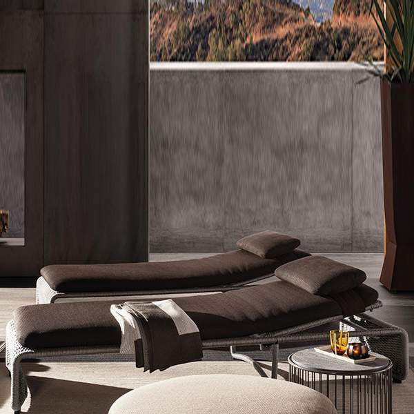 Outdoor Braided Rope Sun Lounger - Rexin