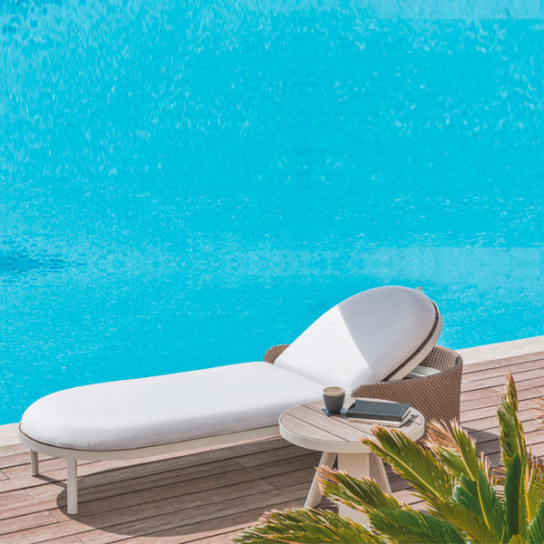 Outdoor Braided Rope Sun Lounger - Uliro