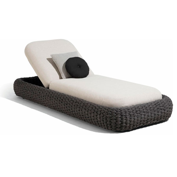 Outdoor Braided Rope Sun Lounger - Brava