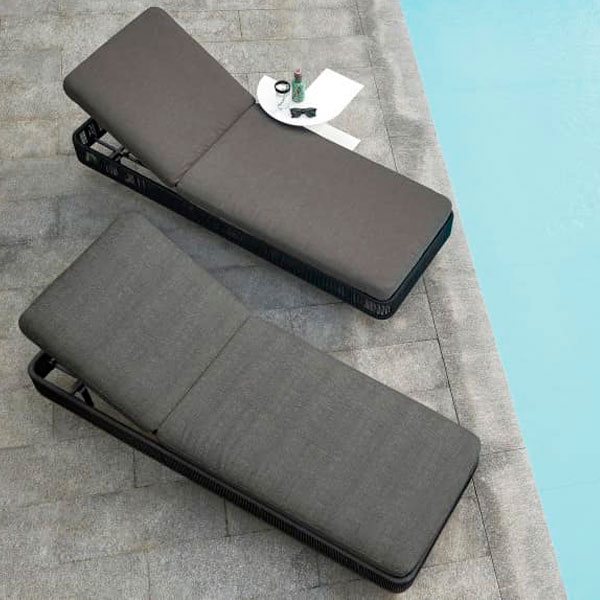 Outdoor Braided Rope Sun Lounger - Kimo