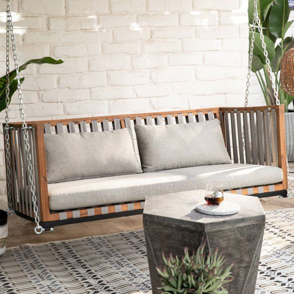 Outdoor Braided Rope Swing - KnotNest