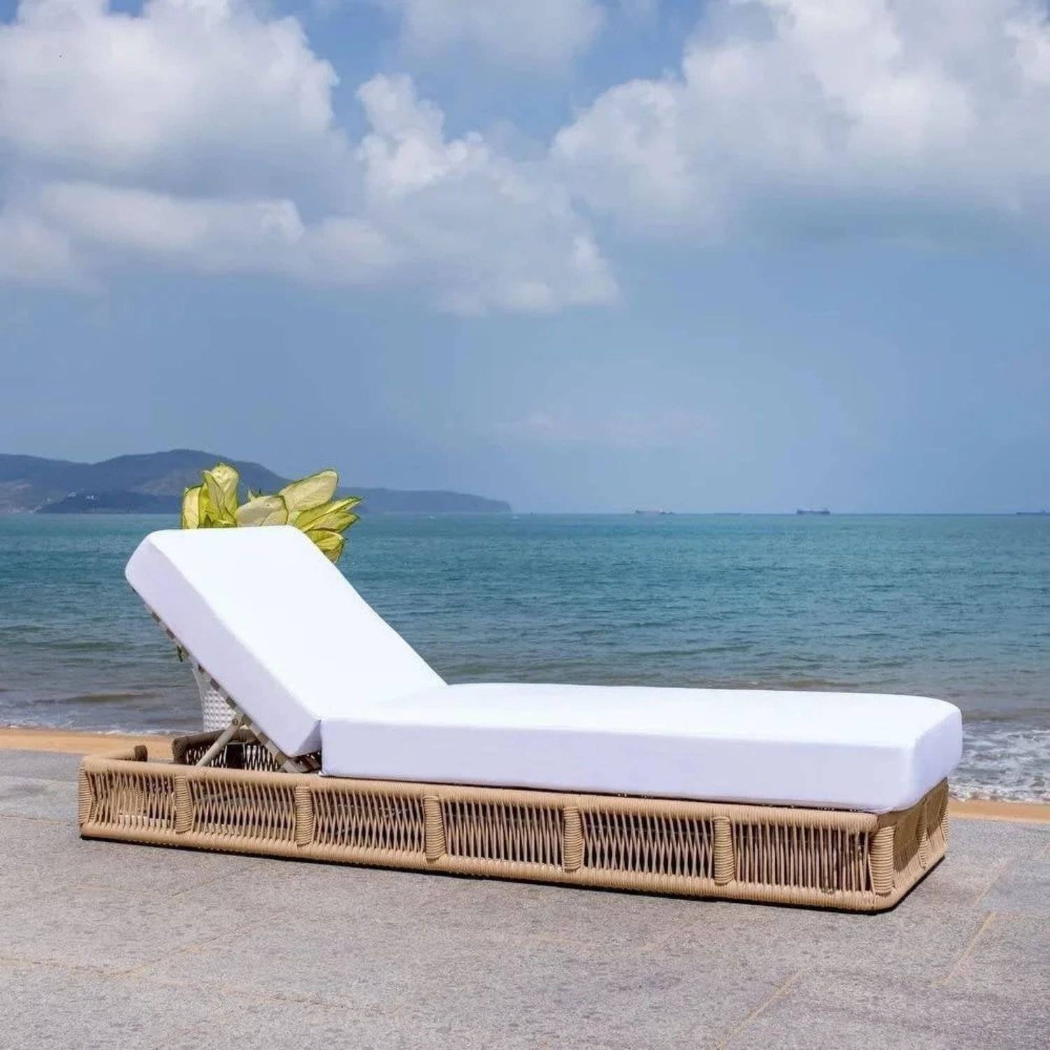 Outdoor Braided Rope Sun Lounger - Sola