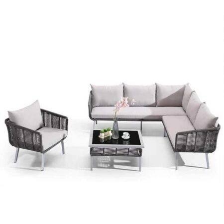 Braid & Rope Outdoor Sofa Set -Wovra