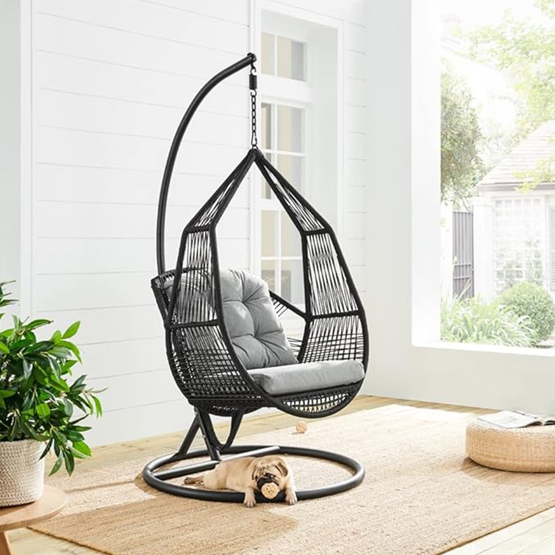 Outdoor Furniture -Wicker Swing - Calmana