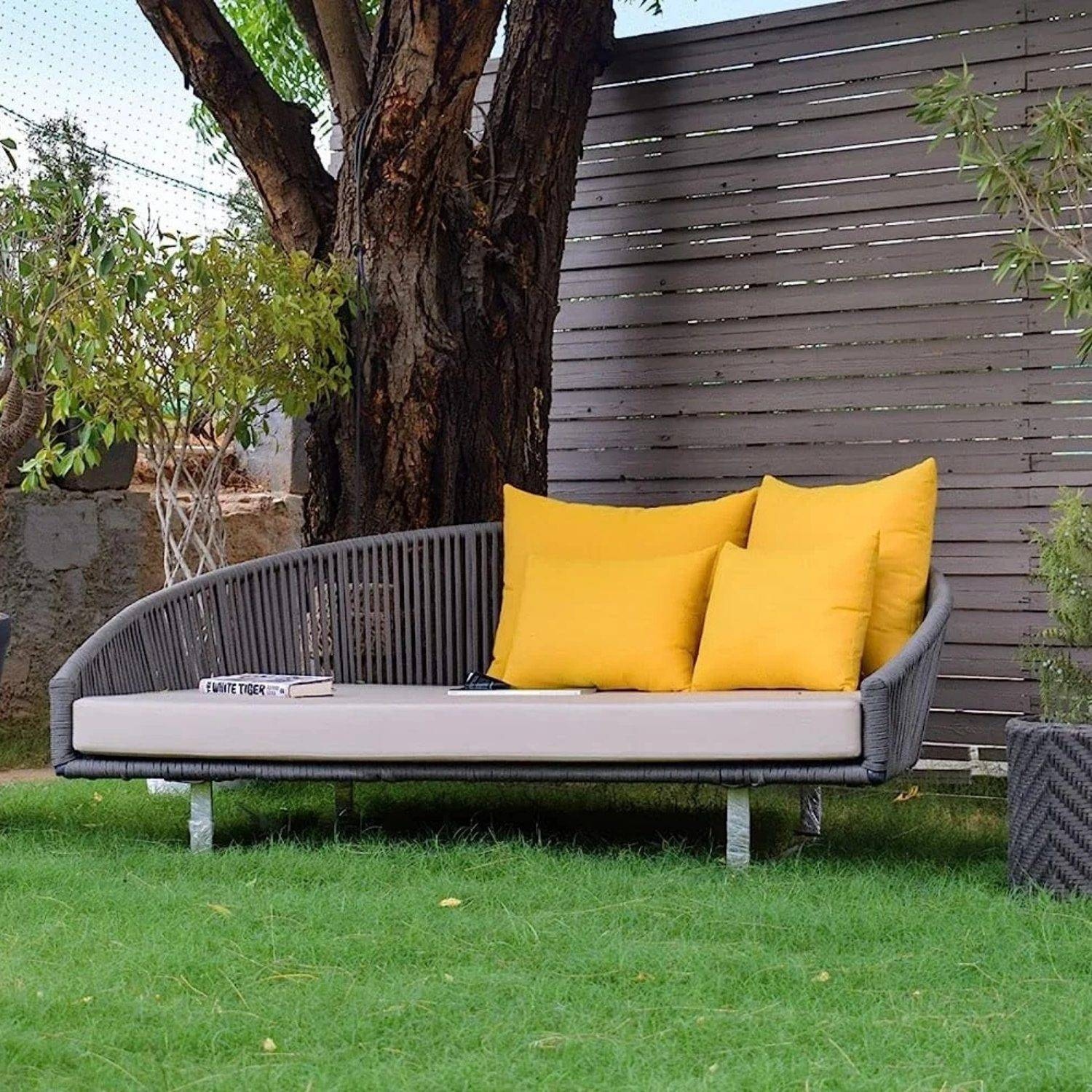 Outdoor Braided Rope Daybed - Dune