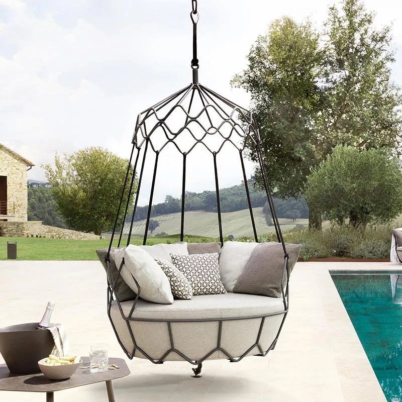 Outdoor Furniture -Wicker Swing - Harmoro