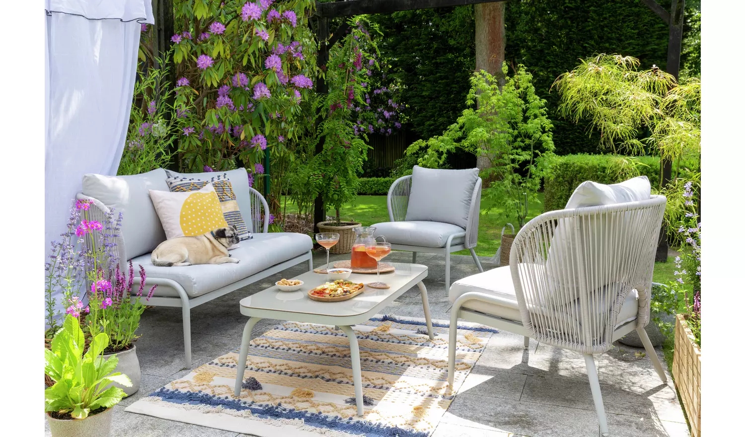 Braid & Rope Outdoor Sofa Set -Knotria