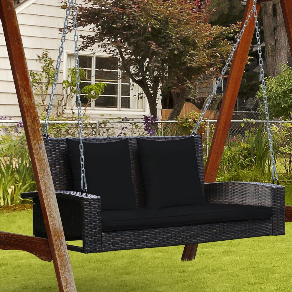 Outdoor Furniture -Wicker Swing -Lunqo