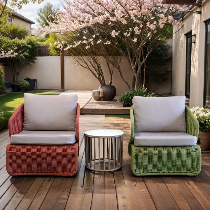 Outdoor Braided Rope Coffee Set -MornLoom