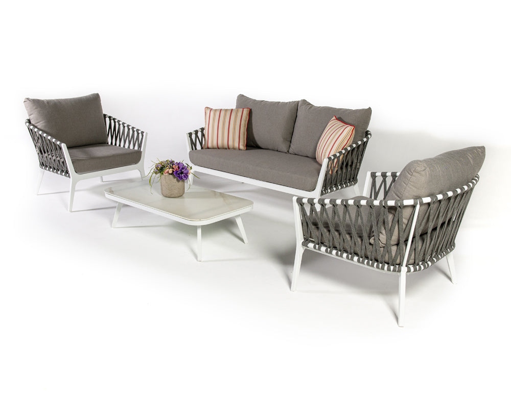 Braid & Rope Outdoor Sofa Set -Qorda