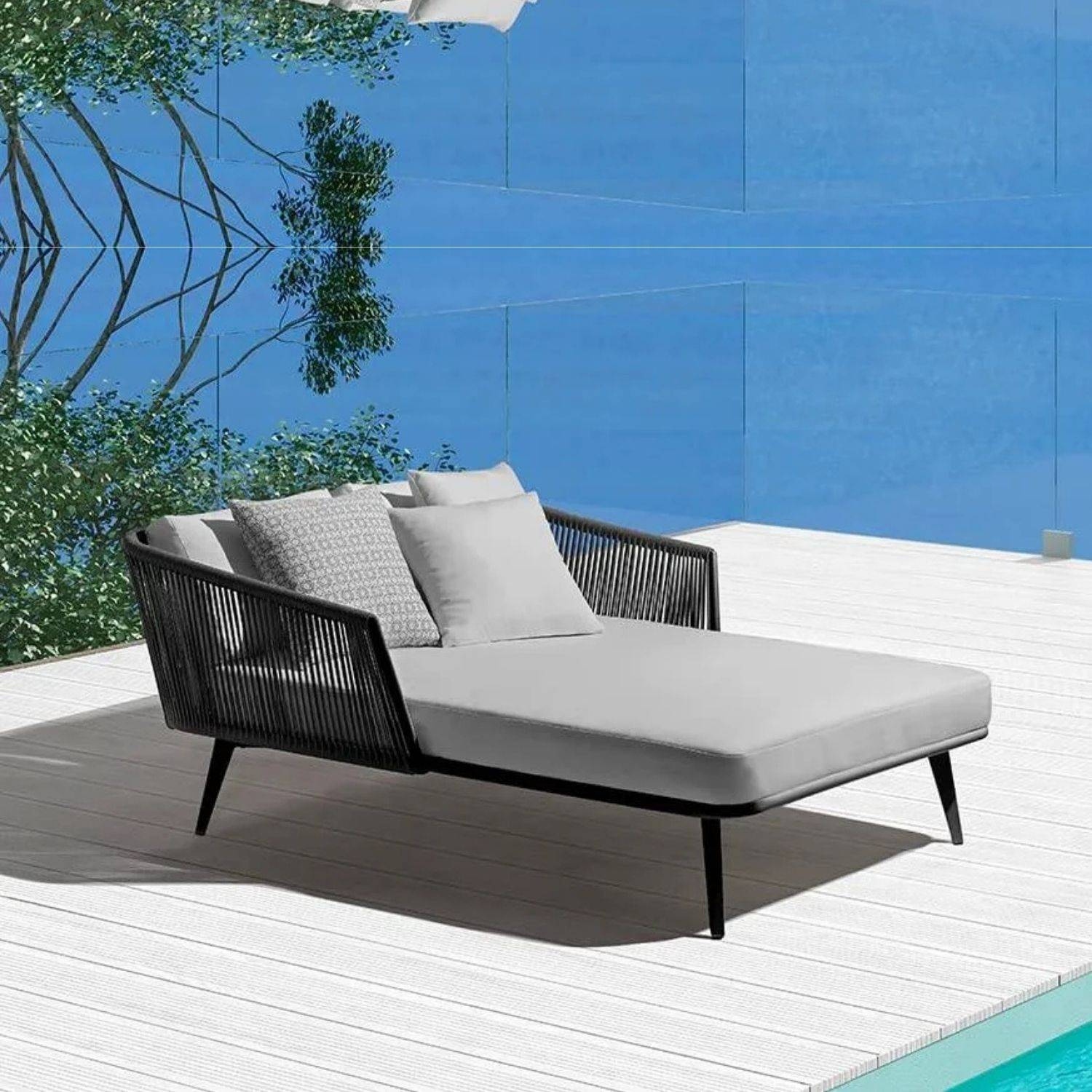 Outdoor Braided Rope Daybed - Sunlyn
