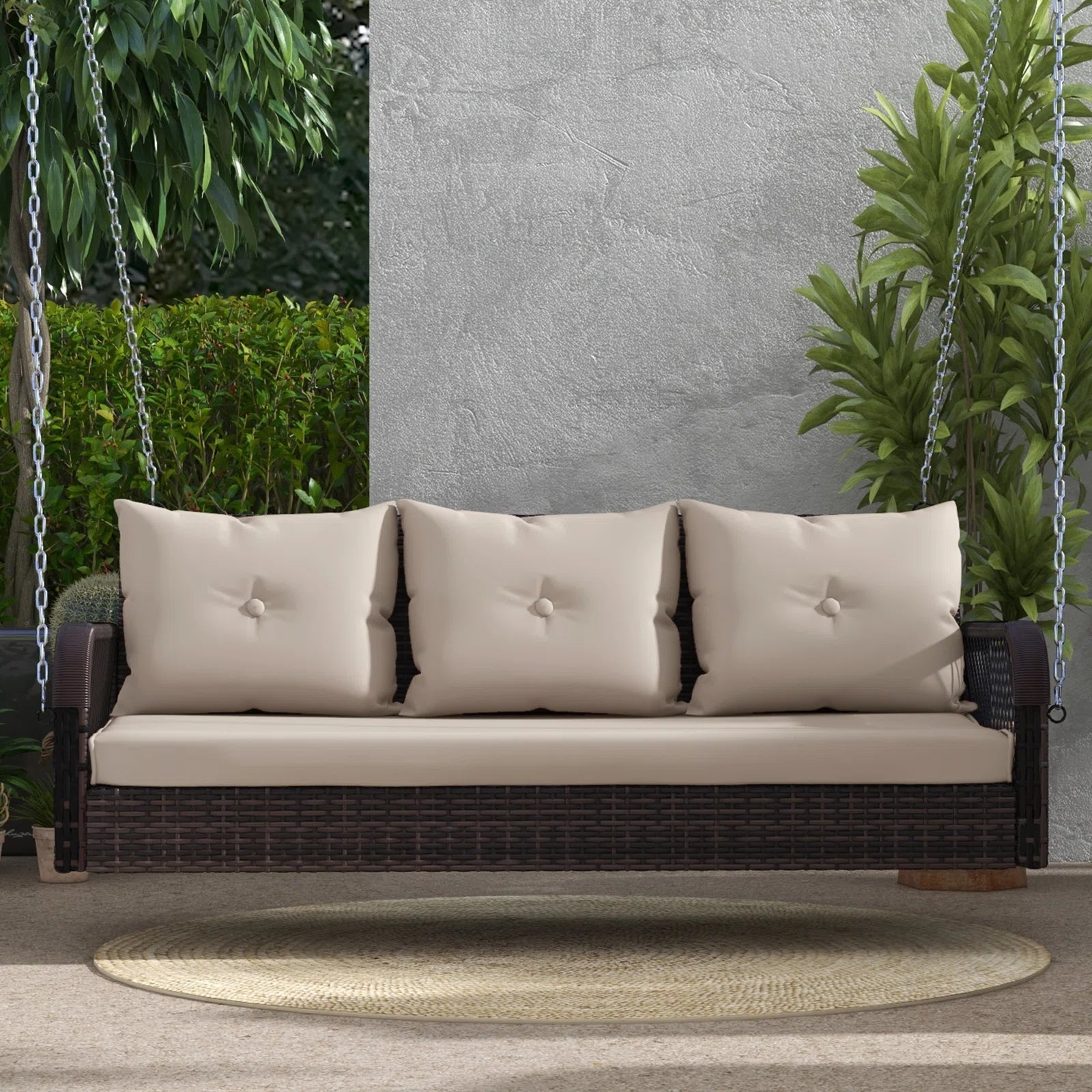 Outdoor Furniture -Wicker Swing -TAVRO