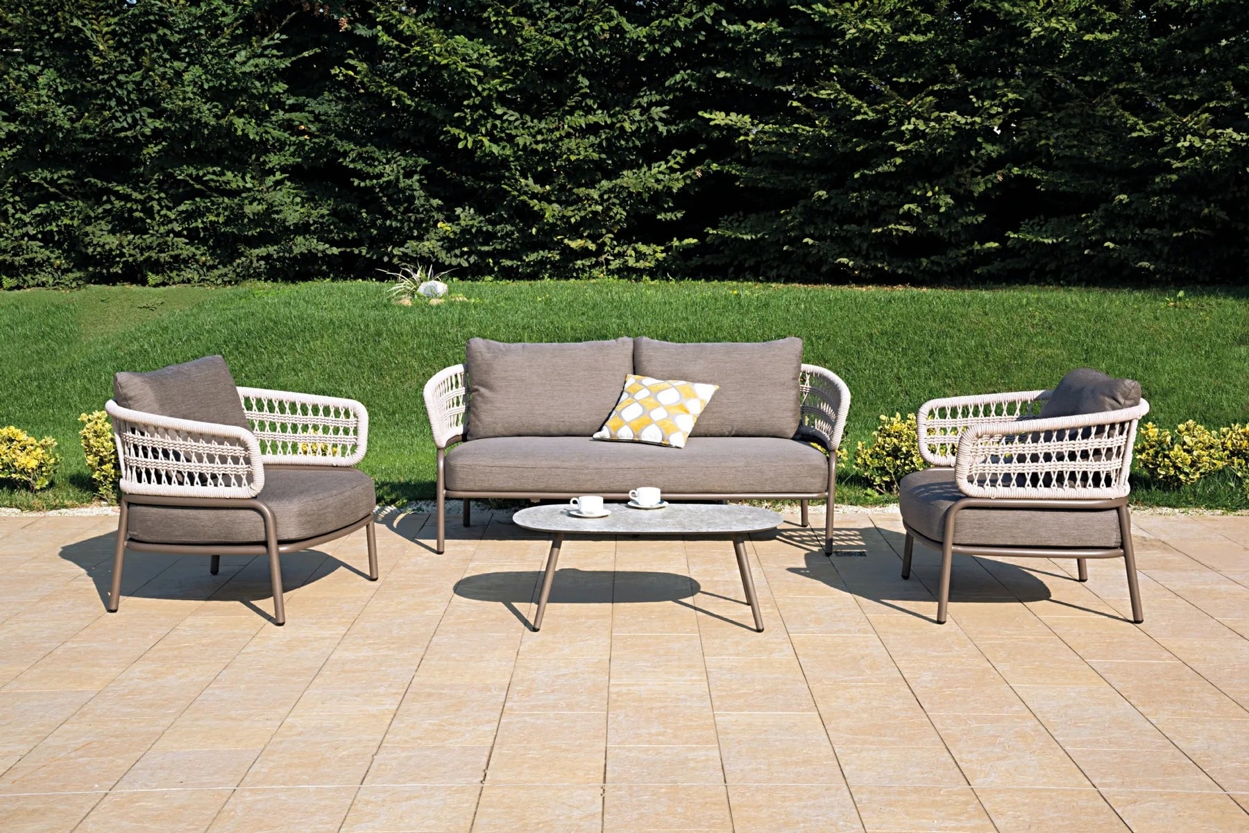 Braid & Rope Outdoor Sofa Set -Tessara