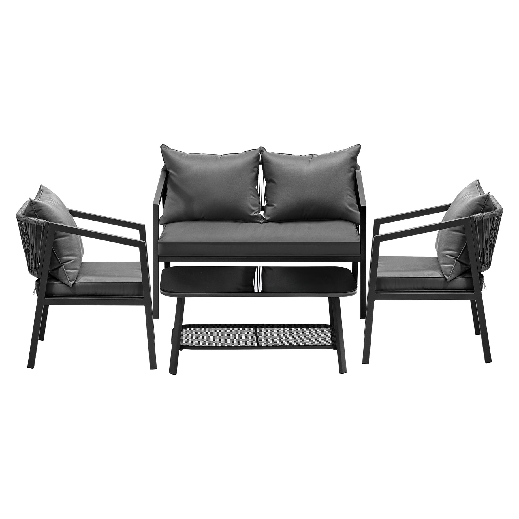 Braid & Rope Outdoor Sofa Set -TimberX