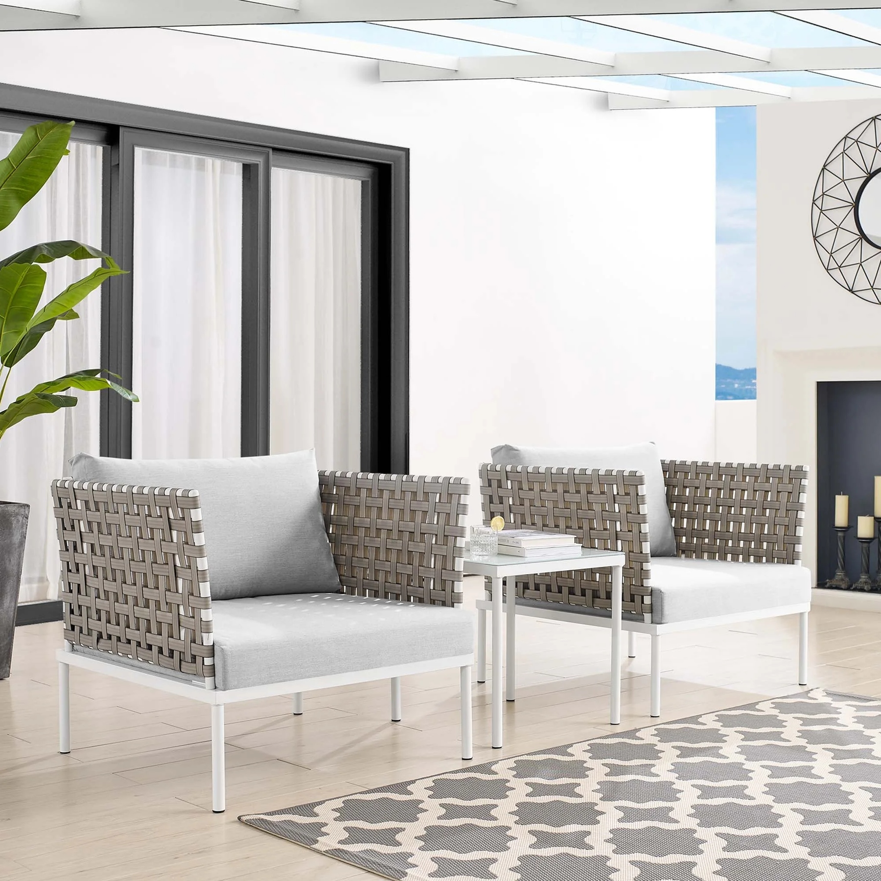 Outdoor Braided Rope Coffee Set -Trova