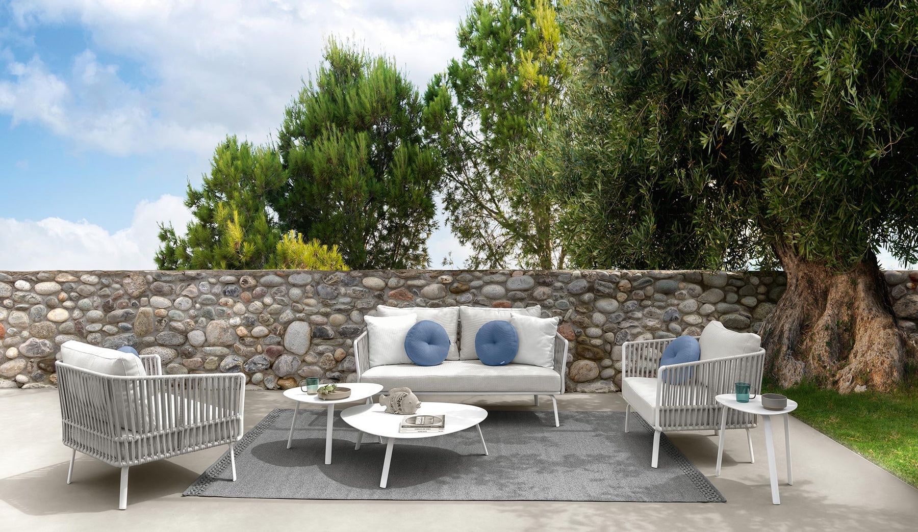 Braid & Rope Outdoor Sofa Set -Wistiq
